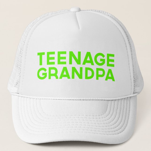 Casquette JEUNE GRANDPA slogan amusant chapeau camionneur en (Devant)