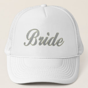Casquette Jeune mariée avec bling