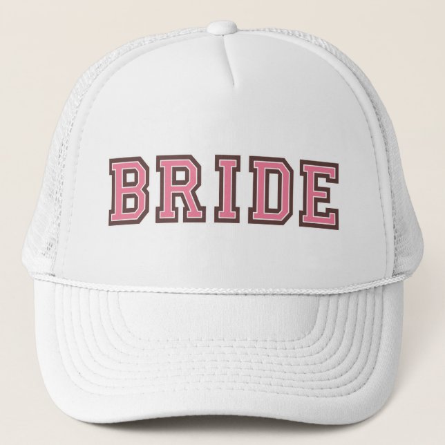 Casquette Jeune mariée collégiale (Devant)