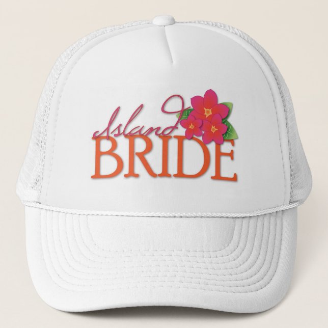 Casquette Jeune mariée d'île (Devant)
