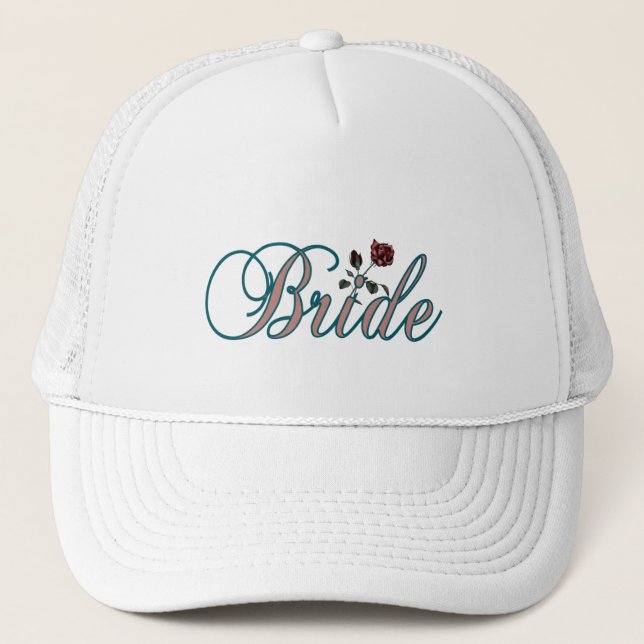 Casquette Jeune mariée élégante (Devant)