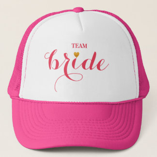 Casquette Jeune mariée personnalisée d'équipe de