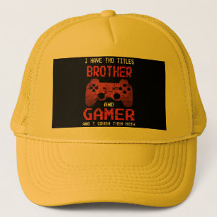 Casquette Jeux Vidéos Vintages Pour Garçons Frère