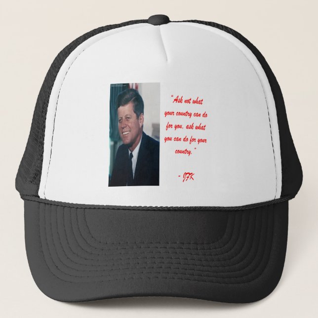 Casquette JFK et Ne pas demander de devis (Devant)