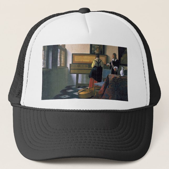 Casquette Johannes Vermeer - la leçon de musique (Devant)