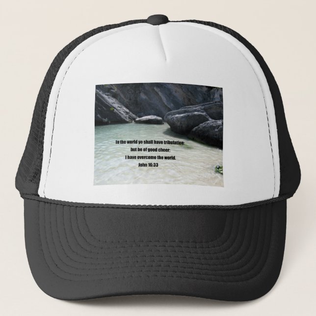 Casquette John 16:33 (Devant)