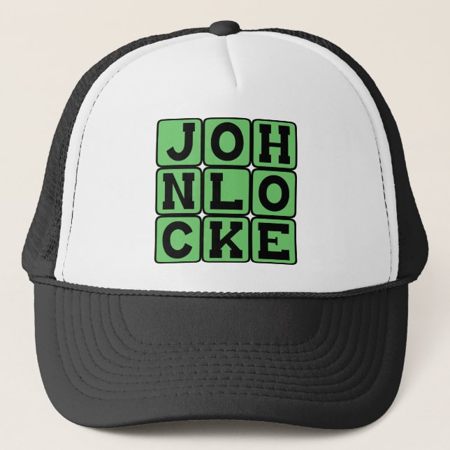 Casquette John Locke, philosophe anglais (Devant)