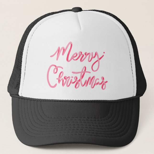 Casquette Joie Noël autocollant typographie, (Devant)