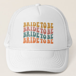 Casquette Joli art rétro avec le mot Future mariée