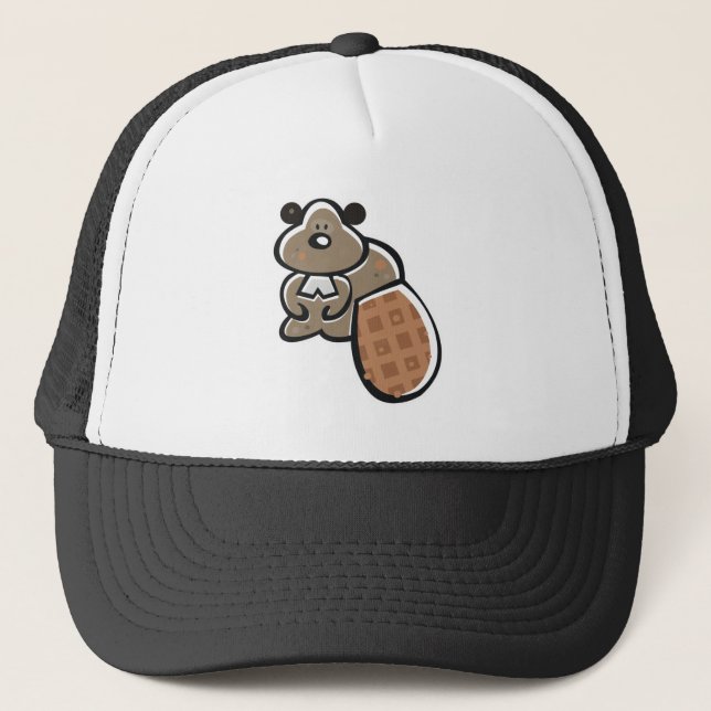 Casquette joli castor de dessin animé (Devant)
