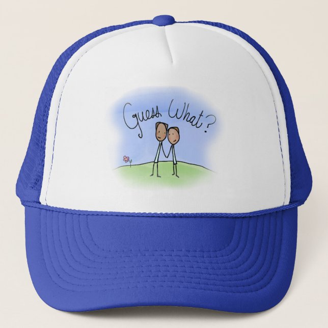 Casquette Joli Couple Gay Devinez Quoi (Devant)