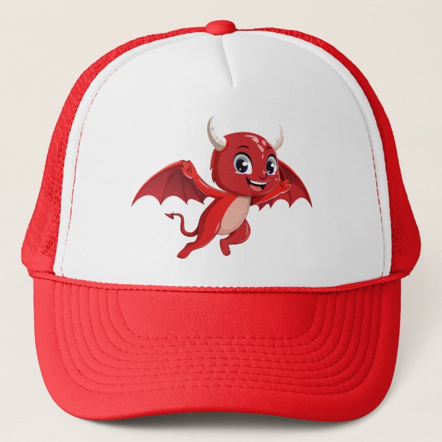 Casquette Joli diable volant de dessin animé (Devant)