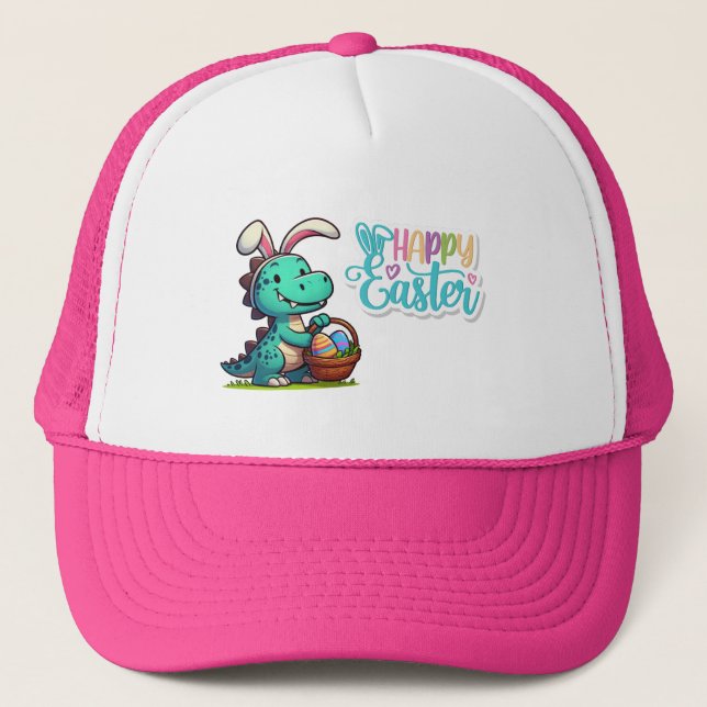Casquette Joli dinosaure lapin de Pâques (Devant)