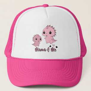 Casquette Joli Dinosaure Rose