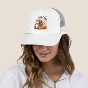 Casquette Joli Fantômes D'Halloween En Coquette Bows Et Citr