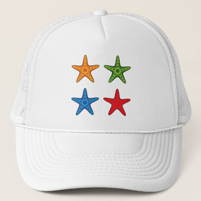 Casquette Joli jeu de caricature coloré Starfish (Devant)