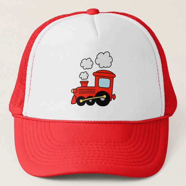 Casquette Joli jouet rouge choo choo train camionneur chapea (Devant)