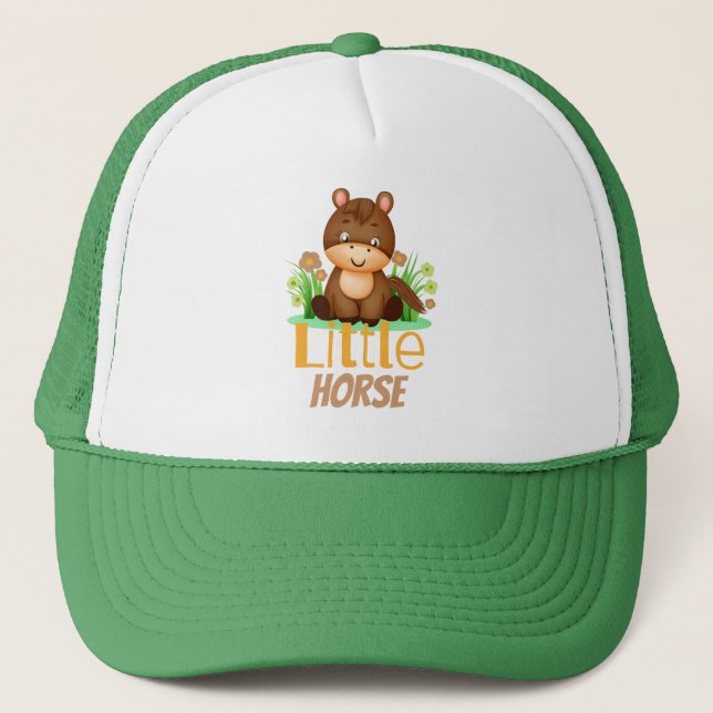 Casquette Joli petit cheval brun (Devant)