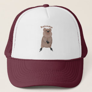 Casquette Joli sourire mignon dessin animé quokka