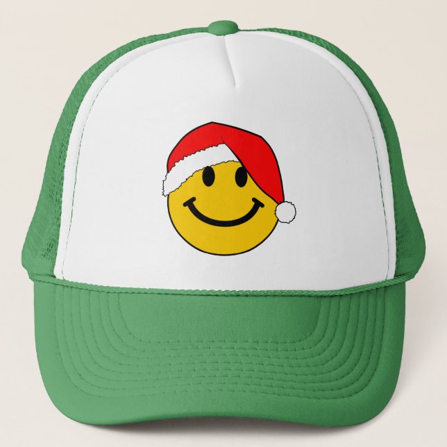 Casquette Joli visage de Noël Père Noël (Devant)