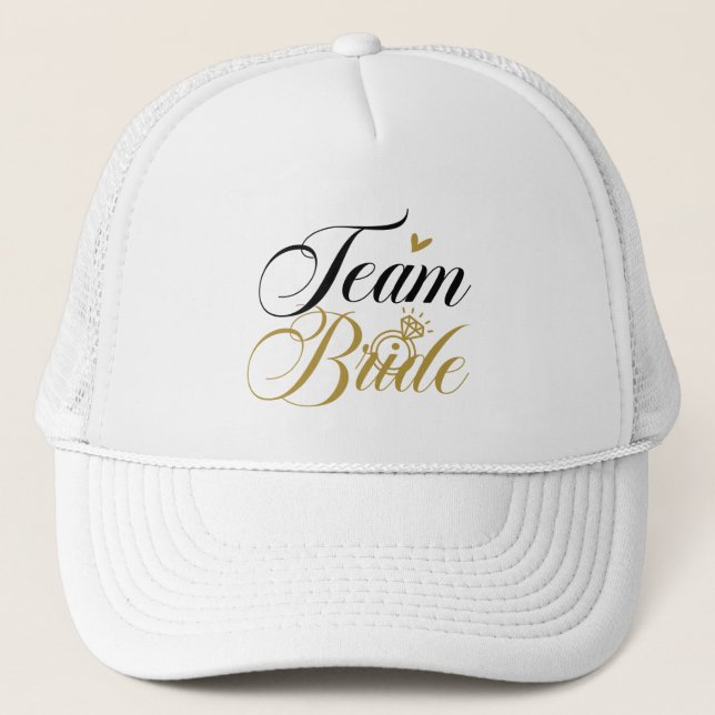 Casquette Jolie mariée d'équipe Fête de mariage (Devant)