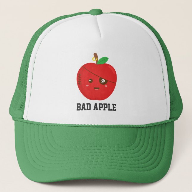 Casquette Jolie pomme maléfique avec cache-œil (Devant)