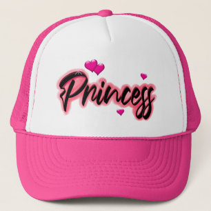 Casquette Jolie Princesse Rose Avec Chapeau Trucker Coeur