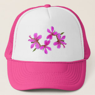Casquette jolies fleurs roses de jardin, art photo floral.