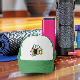 Casquette Jolies fleurs sauvages de furet sableux en bois ve