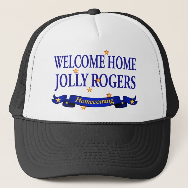 Casquette Jollys rogers à la maison bienvenus (Devant)