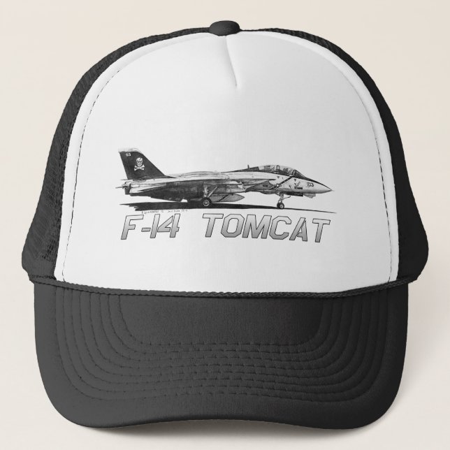 Casquette Jollys rogers de F14 Tomcat VF-103 - dessin (Devant)