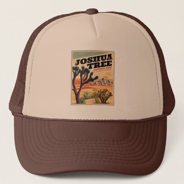 Casquette Joshua Tree National Park Trucker Vintage extérieu (Devant)