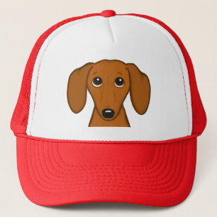 Casquette Jote Red Dachshund Drôle Drôle Cartoon Wiener Do