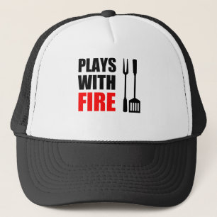 Casquette Joue avec le grill à feu