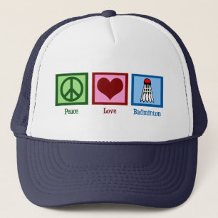 Casquette Joueur de Badminton Peace Love
