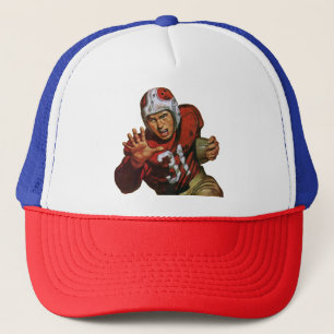 Casquette Joueur de football sportif vintage tournant en arr