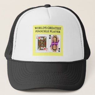 Casquette joueur de jeu de pinochle