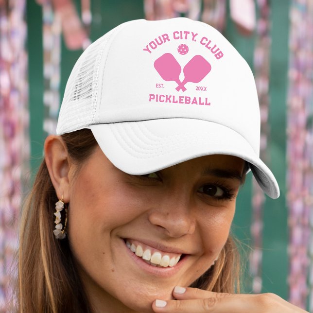 Casquette Joueur de l'équipe de Pickleball Club Personnalisé (Créateur téléchargé)