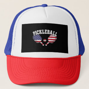 Casquette Joueur de Pickleball Drapeau États-Unis Amour de P