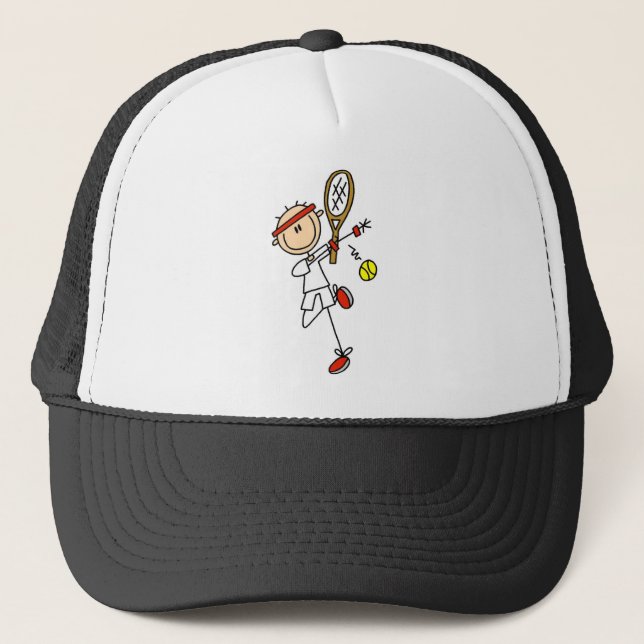 Casquette Joueur de tennis avec des T-shirts et des cadeaux (Devant)