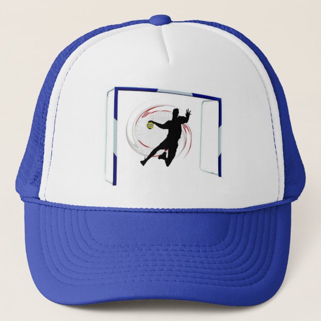 Casquette Joueur et but de design classe de handball (Devant)