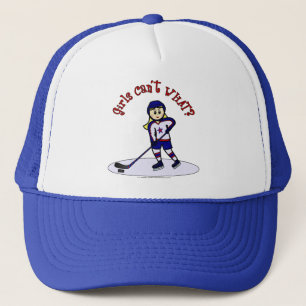 Casquette Joueuse de hockey féminin de Blonde