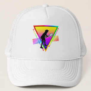 Casquette Joueuse de Tennis Féminine Arc-en-ciel Rétro Color