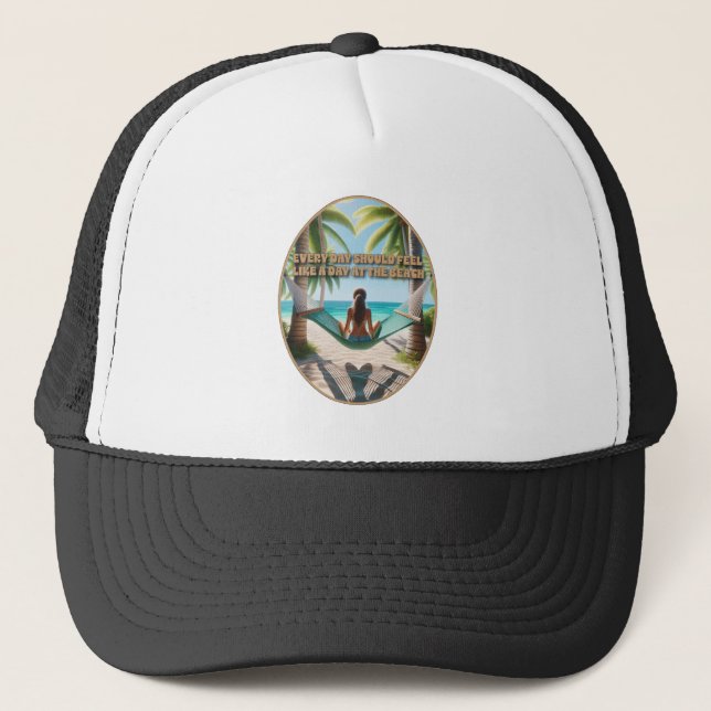 Casquette Jour à la plage (Devant)