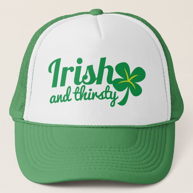 Casquette Jour de la Saint Patrick IRLANDAIS et TROISIÈME (Devant)