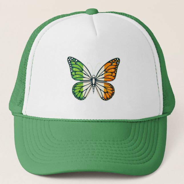 Casquette Jour de la Saint-Patrick papillon irlandais (Devant)