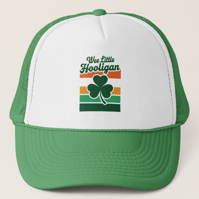 Casquette Jour de la Saint-Patrick Wee Little Hooligan Drôle (Devant)