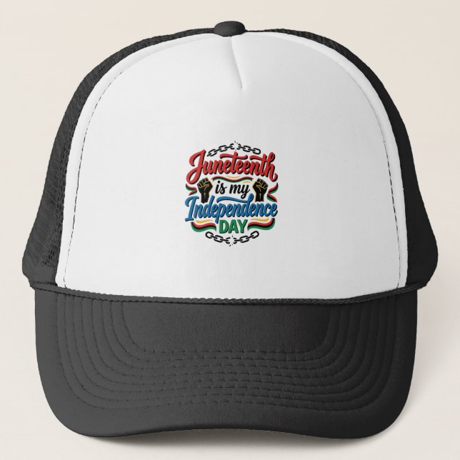 Casquette Jour de l'indépendance Juneteenth modèle de t-shir (Devant)