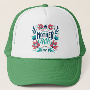 Casquette Jour des terres mère dessiné à la main Design-2318