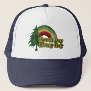 Casquette Jour des terres tous les jours, Retro Rainbow